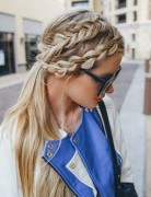Ponytail Hairstyle with Loose Braid - Summer Hairstyles for Long Hair