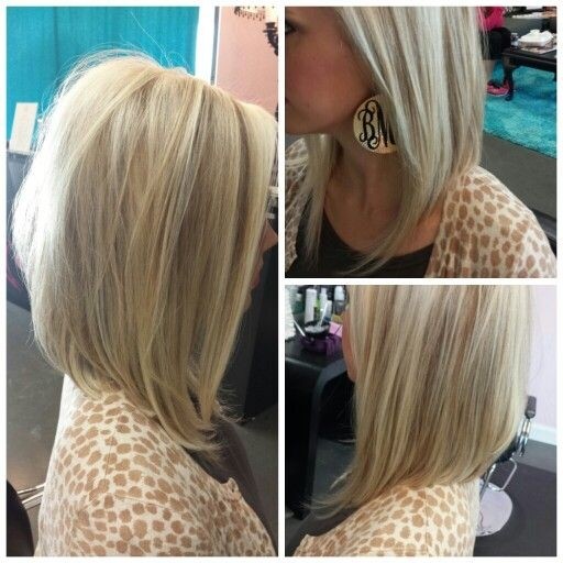 Long Angled Bob Haircuts