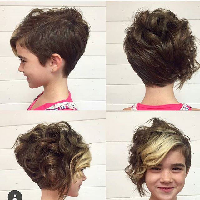 Long Curly Pixie Cut