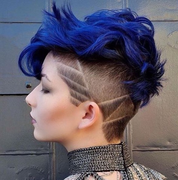 Blue Pixie Haircut - Stylish Short Hairstyles