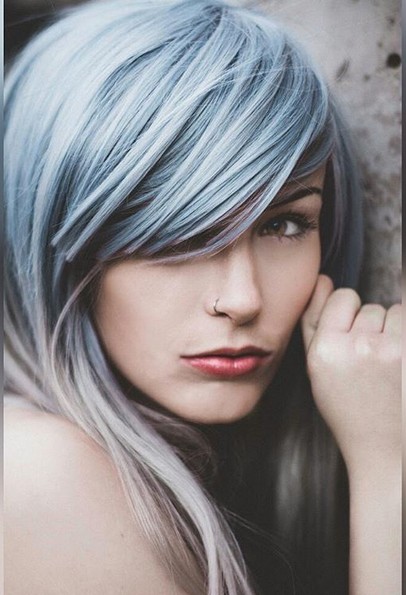 Beautiful! Blue Ombré Hairstyle