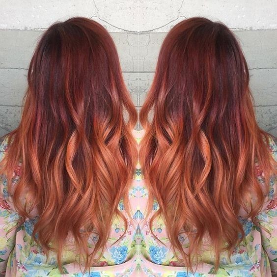 Beauty Red Hair - Balayage Ombre