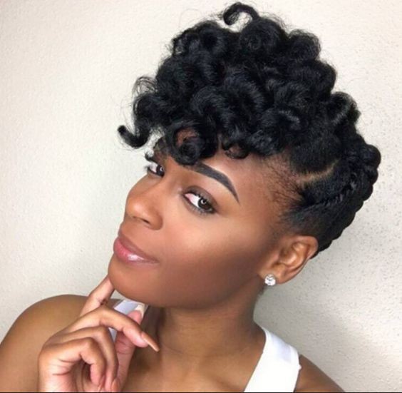 Black Natural Curly Hairstyles for Short Hair
