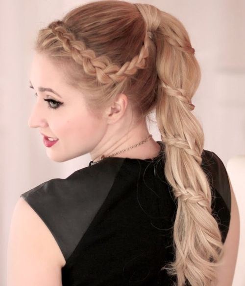 Chic Braided Ponytail Hairstyles - Prom Hairstyle Ideas