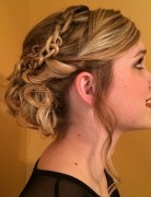 Fancy Messy Updo with Braids