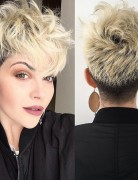 Messy, Pixie Haircut with Thick Hair - Short Hairstyle for Heart Face Shape