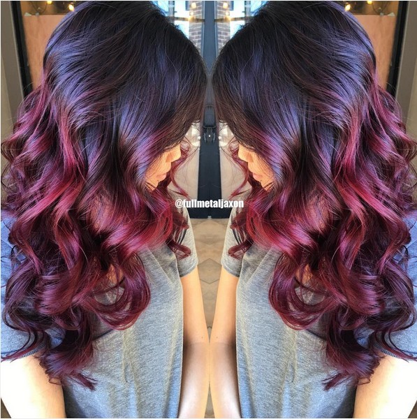 Ombre Hairstyles with Curly Long Hair - Women Haircut