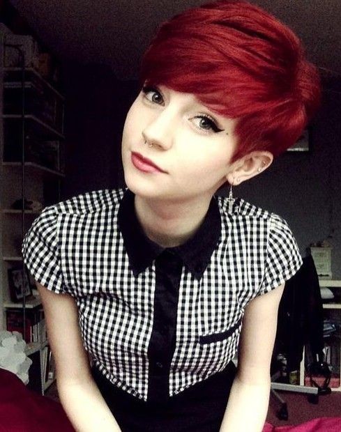 Short Red Pixie Haircuts