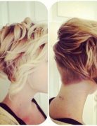 Short curls and texture with an undercut in the back - Blonde Short Hairstyles for Thick Hair