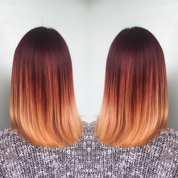 18 Striking Red Ombre Hair Ideas Pop Haircuts