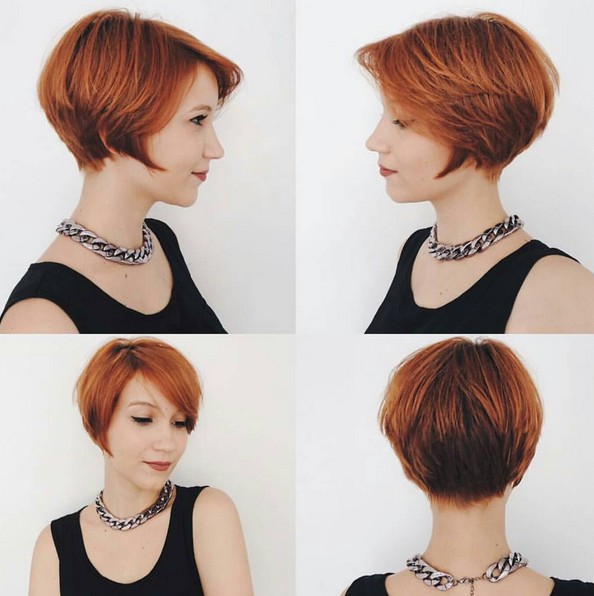 A-line Short Haircuts - Cute Pixie Hairstyles with Bangs