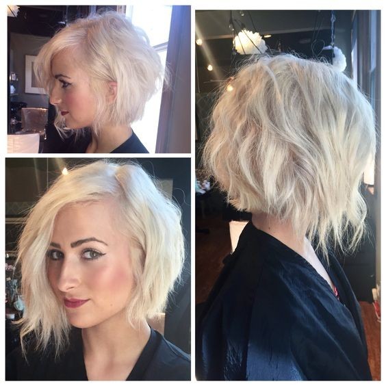 Messy Blonde Short Haircut with Fine Hair - Women Short Hairstyle Ideas