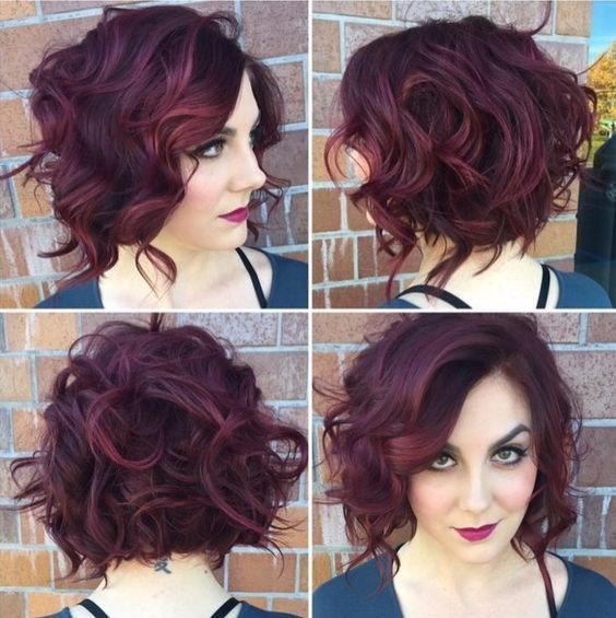 Messy Curly Bob Hairstyle - Stylish Office Hairstyles 2016