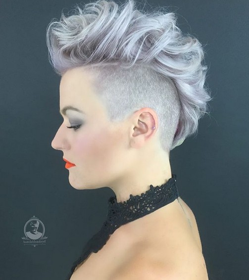 Mohawk Hairstyle for Short Hair - Shaved Haircut