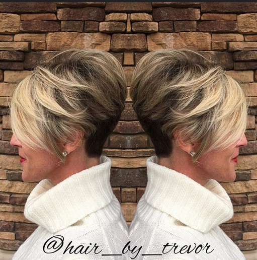 Ombre Pixie Haircut for Women Short Hair - Short Hairstyles for Thick Hair