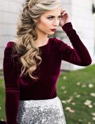 Long Hairstyle Ideas for Prom - Gorgeous dramatic look perfect for Christmas parties,holiday parties and prom