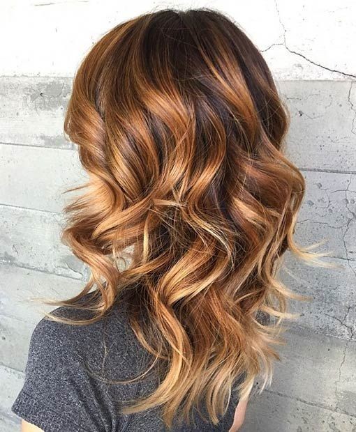 Medium Curly Hairstyles - Hottest Balayage Hair Styles