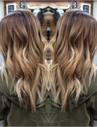 Pretty, Layered Wavy Hairstyles for Long Hair - Blonde Balayage Ombre Hair Style