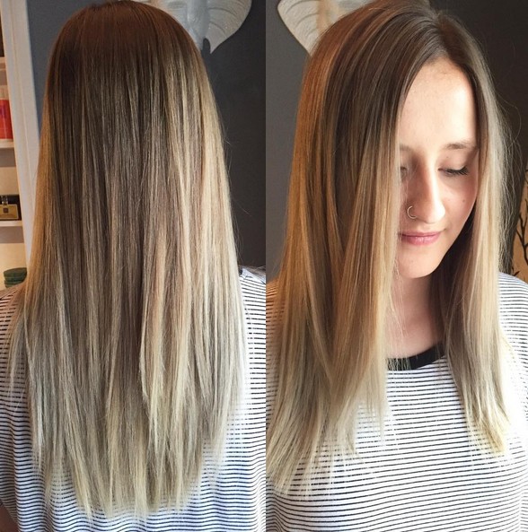 Soft Dark Ash Blonde with Straight Hair - Medium Long Hair Color Ideas