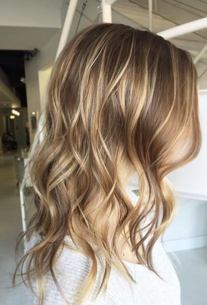 light brunette shade with blonde highlights done right