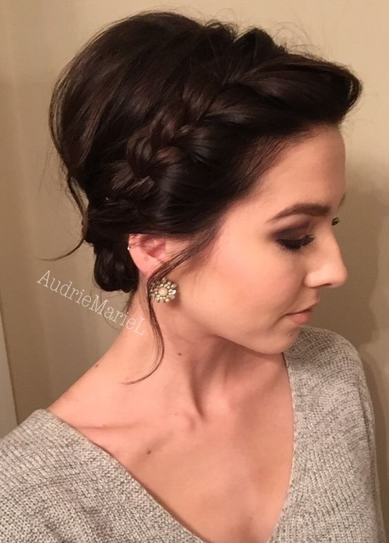 Braided Updo for Short Hair - Prom Hairstyles 