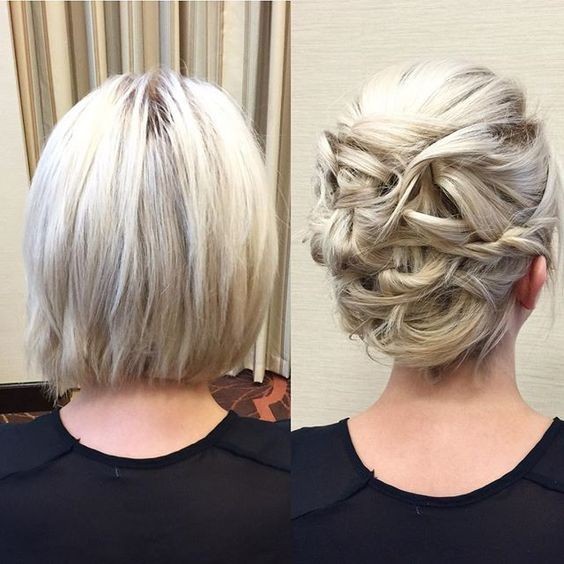 Bob Hair Updo Ideas