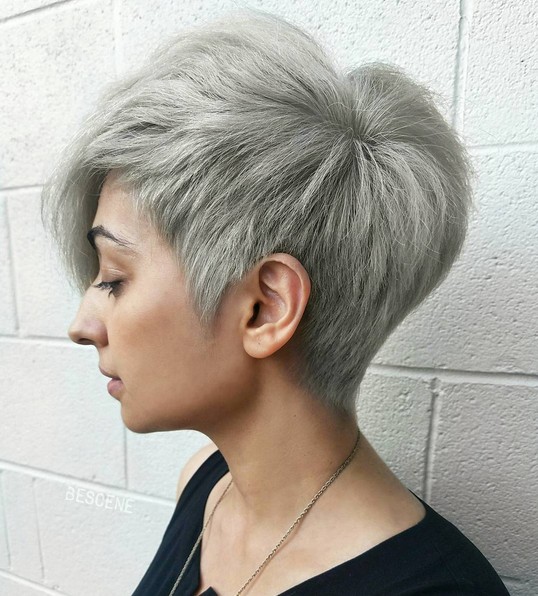 Platinum Blonde Short Hairstyles 2017