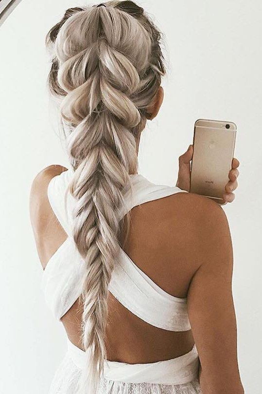 Thick Braids with Ash Blonde