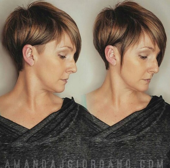 Shaved, Short Straight Haircuts - Women Hairstyle Ideas