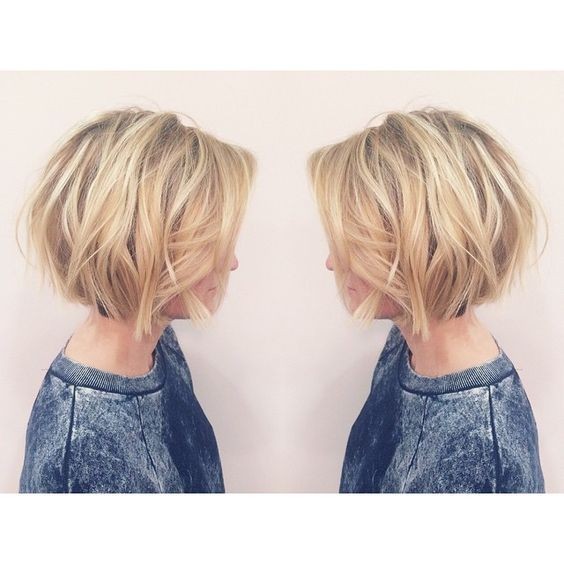 Layered, Short Bob Haircut - Balayage Short Hairstyles for Women