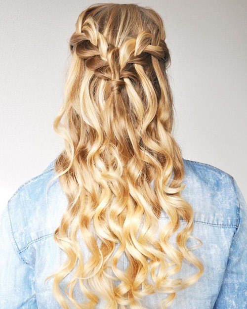 20 Ultra-pretty Waterfall Hairstyles