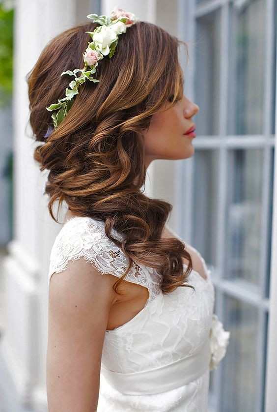 Gorgeous Wedding Hairstyle with Flower