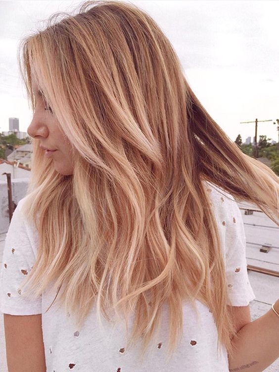 Latest Hair Color Inspiration for Medium, Long Hair - A Rose Gold