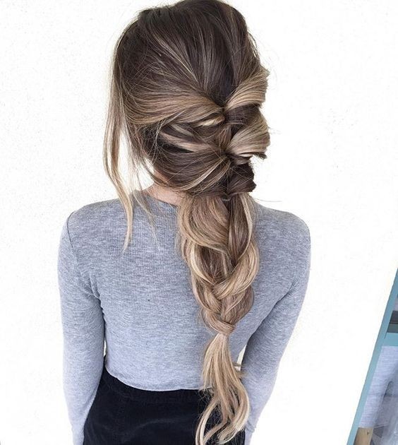 Twisted Pull Through Braid Ponytail - Everyday Hairstyles for Women Long Hair