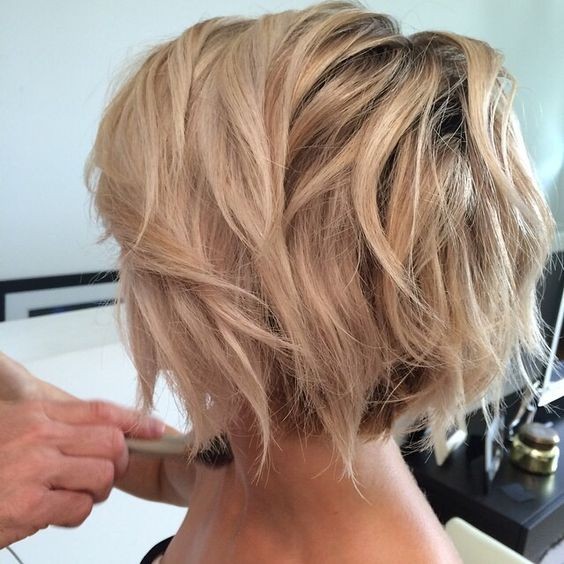 Blonde Short Haircut - Messy Short Hairstyles for Thick Hair