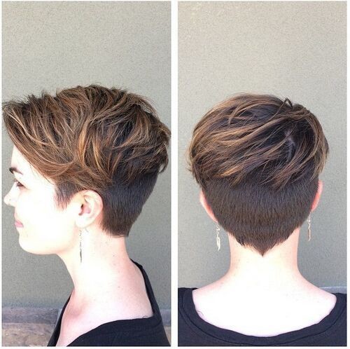 Layered, Pixie Haircut with Thick Hair - Women Short Hairstyle Ideas