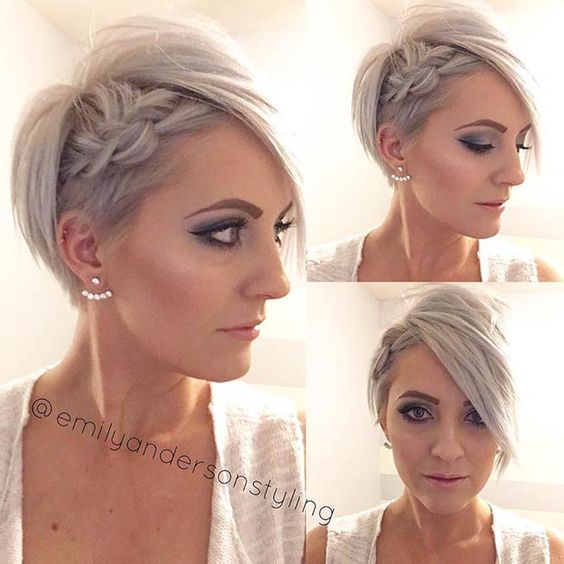 Hottest Prom Hairstyles for Short Hair - Braided Hairstyle