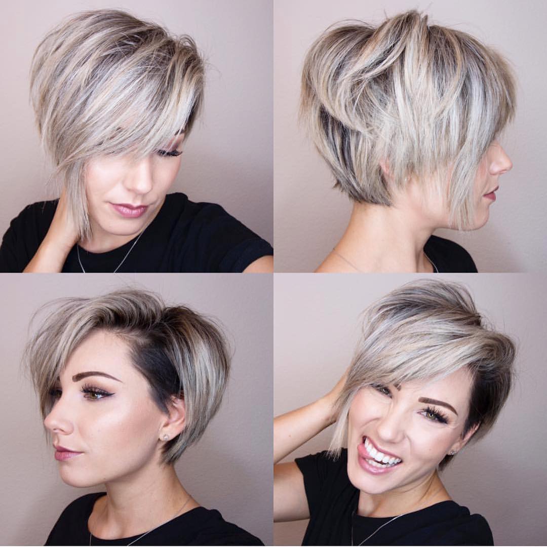 10 chic shaved haircuts for short hair 2019