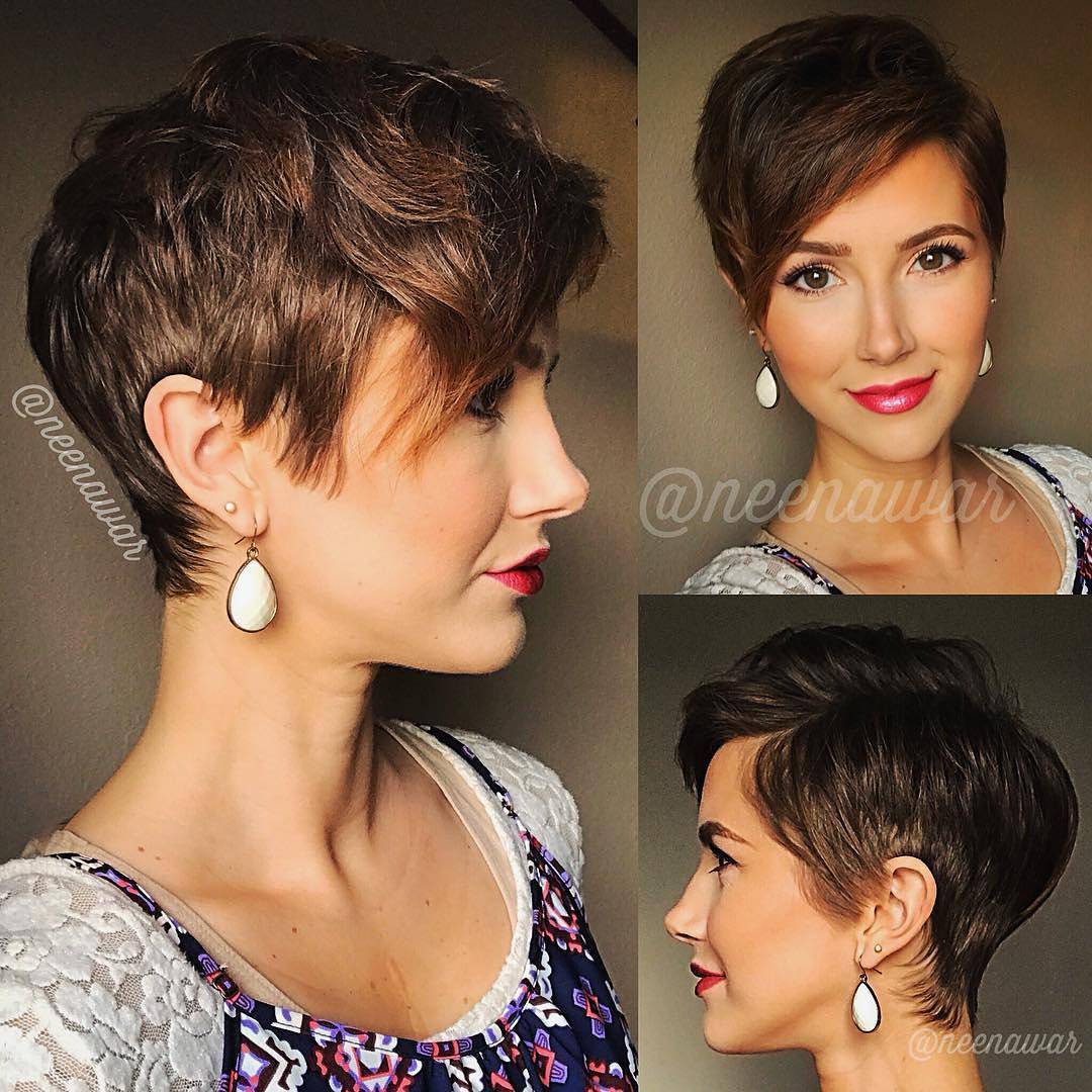 Short Brown Hairstyles and Haircuts, Latest Women Haircut for Short Hair