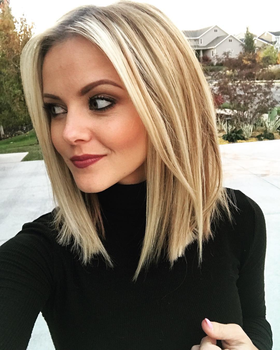 Stylish and Sweet Lob Haircut, Long Bob Hairstyle , Everyday Hair Styles for Women