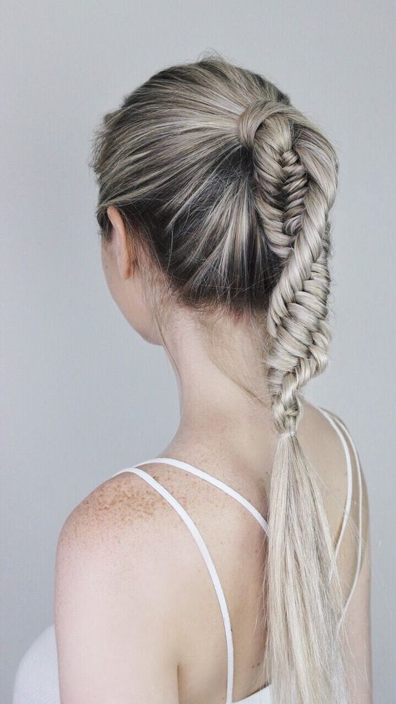 10 Ultra Ponytail Braided Hairstyles for Long Hair 