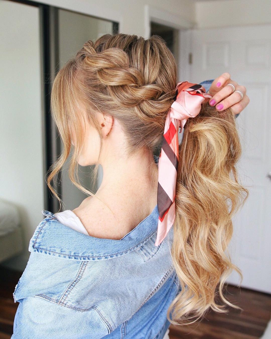 10 Creative Ponytail Hairstyles for Long Hair, Summer Hairstyle Ideas 2021