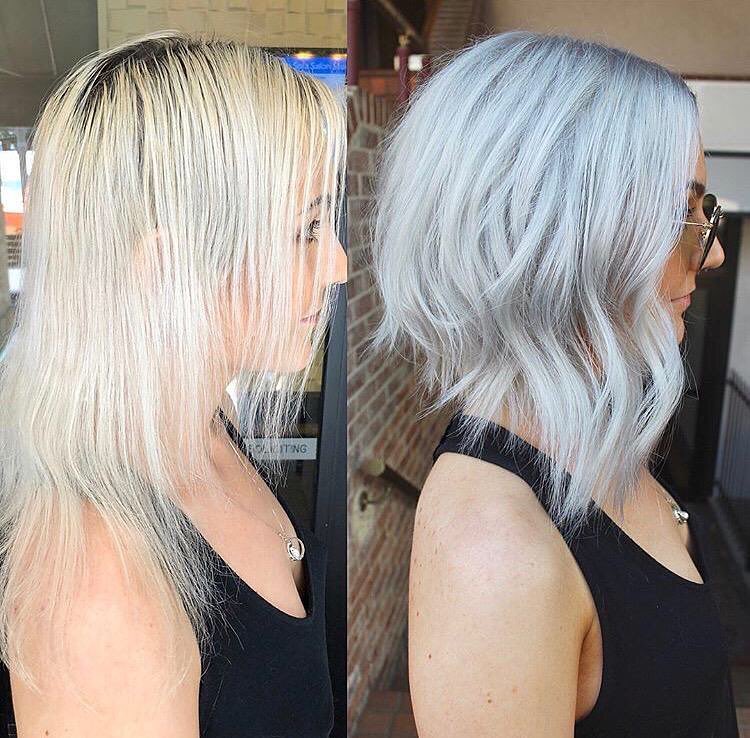 Medium Hair Color Ideas, Shoulder Length Hairstyle for Female in 2019