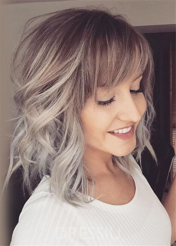 Short To Medium Length Hairstyles With Bangs