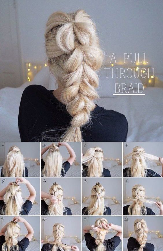 Cute Unique Braid Ponytail Hair Styles for Long Hair - Summer Long Hairstyle Ideas