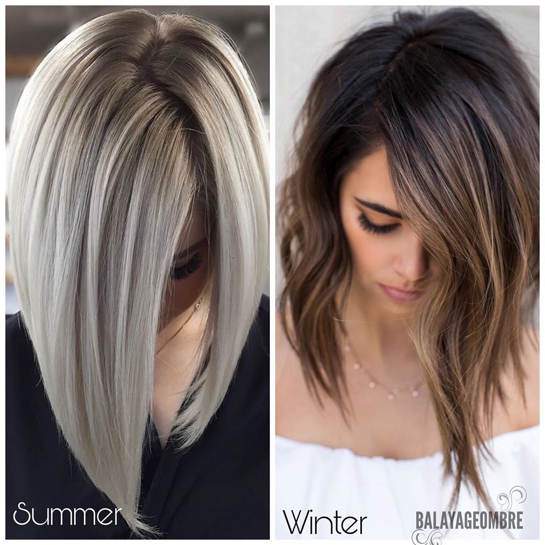 10 Balayage and Ombré Hairstyles for Shoulder-Length Hair 2020 - 2021