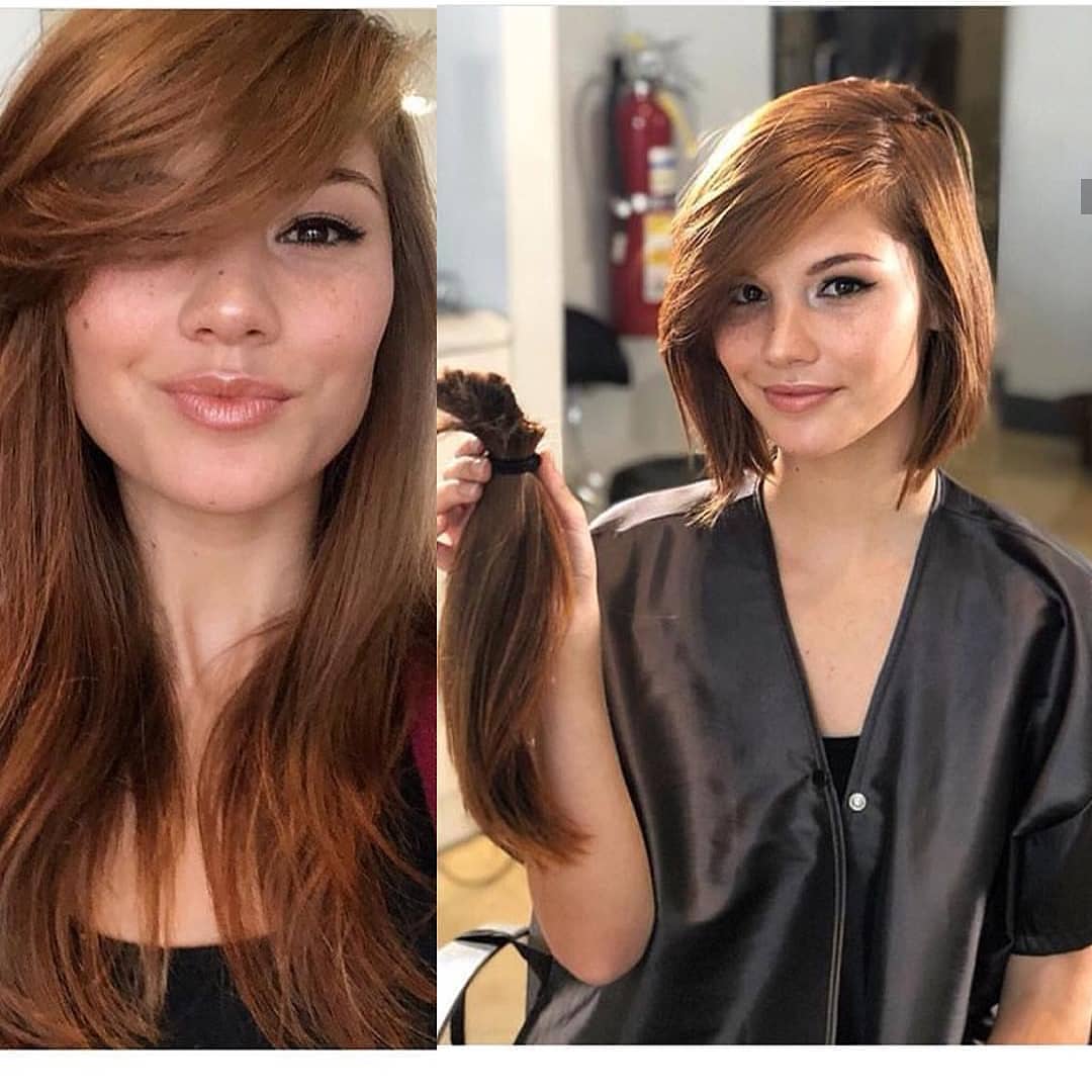 10 Amazing Long Hair to Short Hair Transformation- Before and After ...