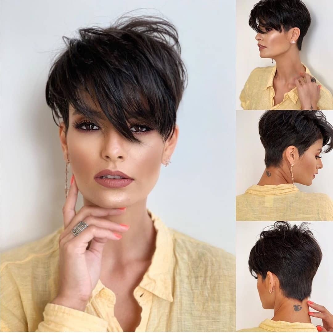 Short Haircut Style for Ladies - Women Short Hairstyle and Haircut in