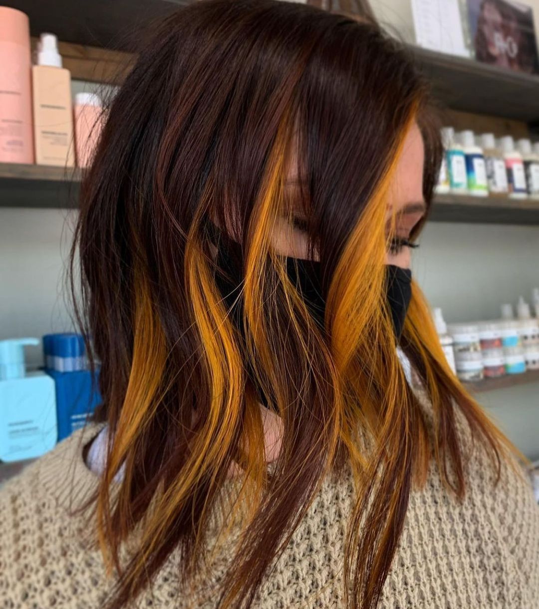 10 Ombre Balayage Lob Hair Styles with a Color Surprise!
