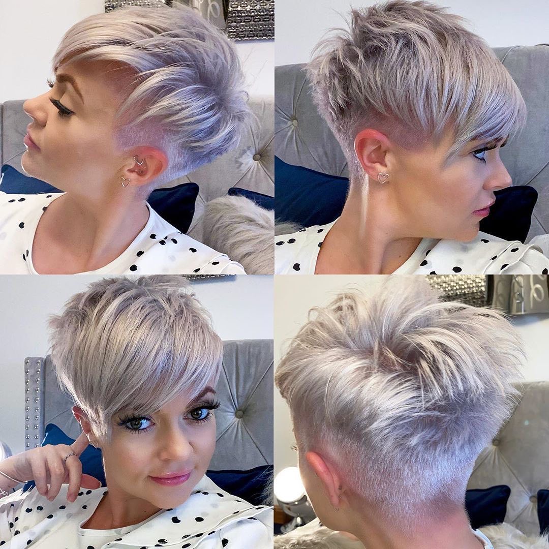 Chic Short Hairstyle with Color - Women Pixie Hairstyles & Haircuts 2021